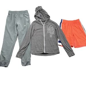 North Face/ Nike Sportswear LOT (3) Youth Girl Medium 10-12 Hoodie Shorts Jogger